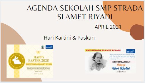 Agenda April 2021 SMP Strada Slamet Riyadi