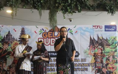 Gelar Budaya Strada Komplek  Perumnas Beragam Budaya, Satu Harmoni, Bertumbuh Pribadi Unggul, Peduli dan Melayani Bersama Strada Perumnas
